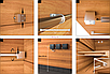 Комплект для финской сауны Cariitti Sauna Linear Led 4М + Spot (для подсветки полков), фото 6