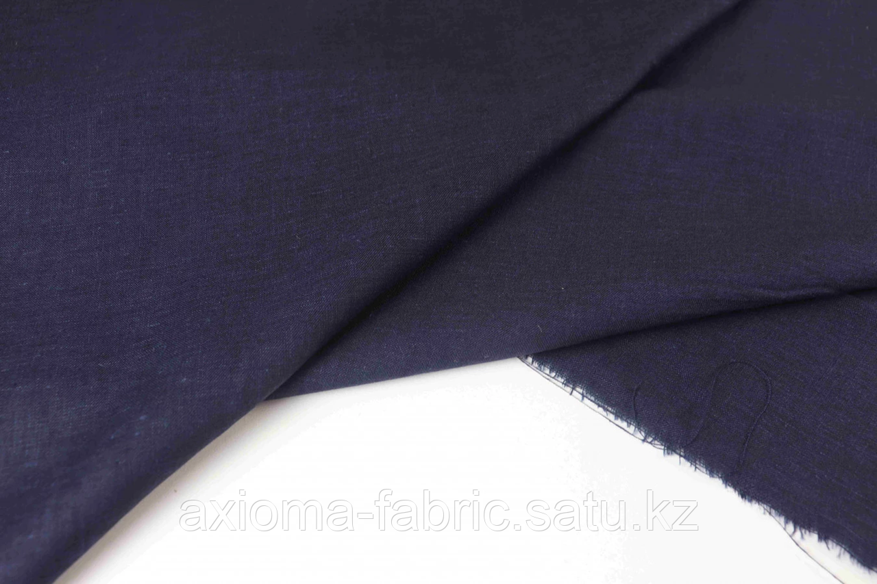 Французская тёмно-синяя шерстяная ткань - фото 2 - id-p112459507