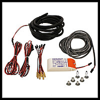 Комплект "Звездное небо" для турецкого хамама Crystal Star Cariitti хром (75 точек, 6 хрусталиков, 4000К)