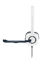 Гарнитура Logitech H150 White (белая, 2 x 3.5мм, элементы управления на кабеле, кабель 1.8м) (M/N: A-00029), фото 9