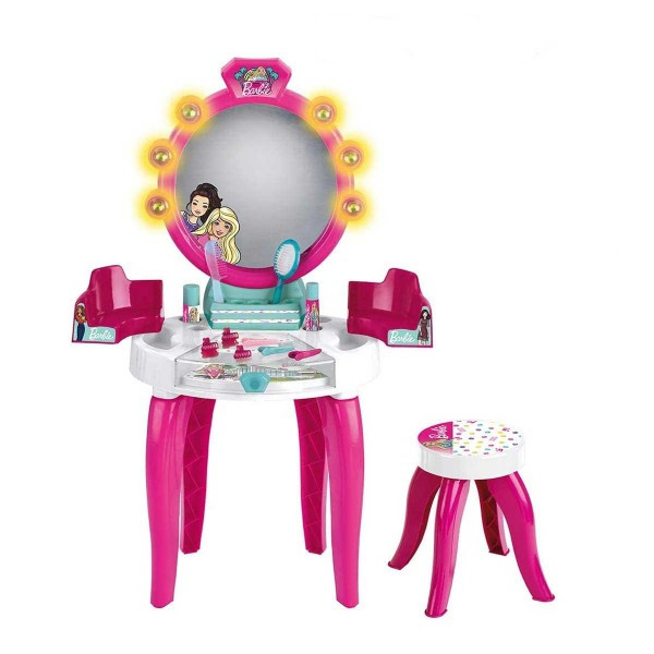 Игровой набор для студии красоты Barbie со светом и звуком, табуретом и аксессуарами