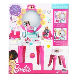 Игровой набор для студии красоты Barbie со светом и звуком, табуретом и аксессуарами