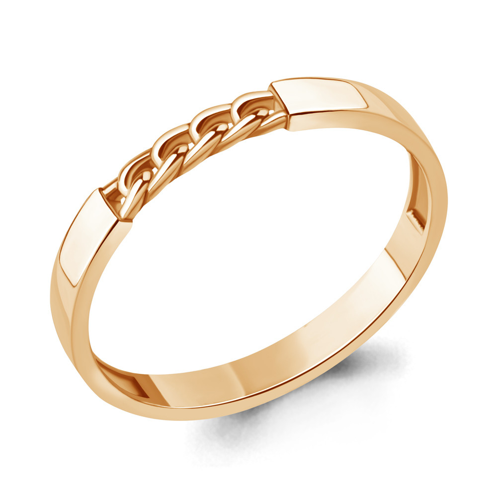Серебряное кольцо Aquamarine 54777.6 серебро с позолотой