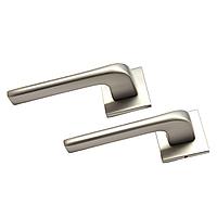 Дверная ручка на квадратной розетке HQ629.A12.MN/МАТОВЫЙ НИКЕЛЬ