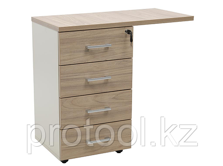 Тумба боковая NPW-408 L4 вяз натуральный/бежевый, фото 1