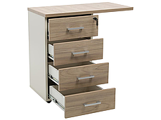 Тумба боковая NPW-408 L4 вяз натуральный/бежевый, фото 2