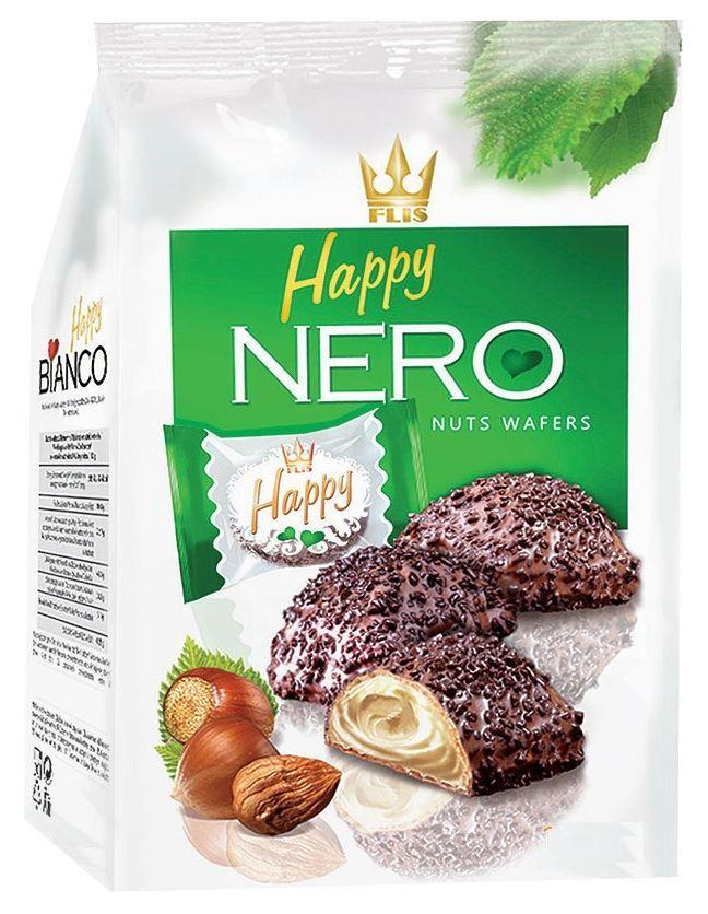 Вафельные конфеты с ореховым кремом Happy Nero 140 гр