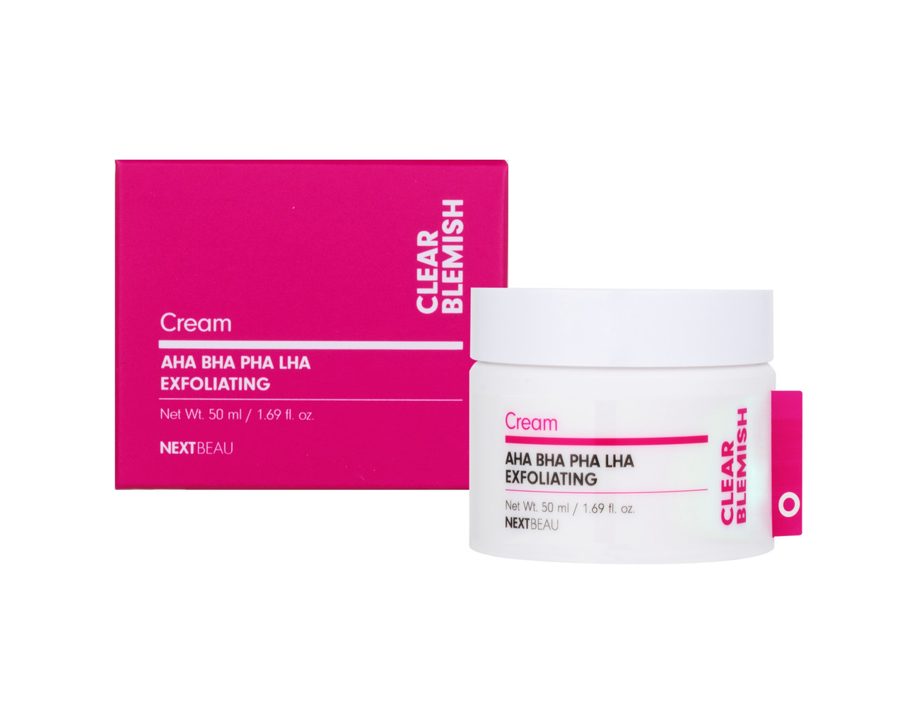 NEXTBEAU Крем для лица Clear Blemish Exfoliating Cream для проблемной ...