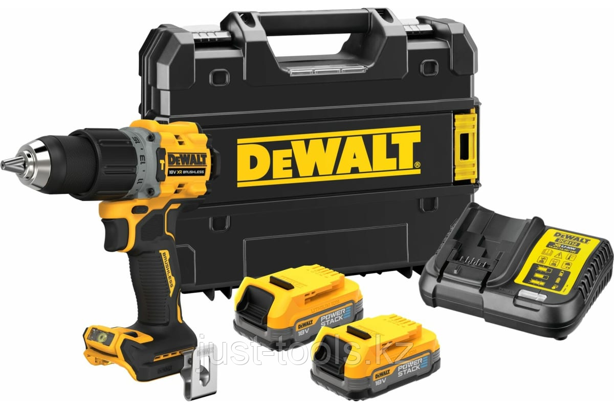 Ударная бесщеточная дрель-шуруповерт DEWALT 2 скорости, 2 АКБ 18 В XR Li-Ion DCD805E2T