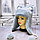 Зимняя шапка ушанка женская серая, фото 2