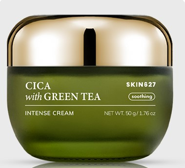 Крем для лица SKIN627 CICA with GREEN TEA INTENSE CREAM Центелла и Зеленый чай 50 мл - фото 2 - id-p112494304