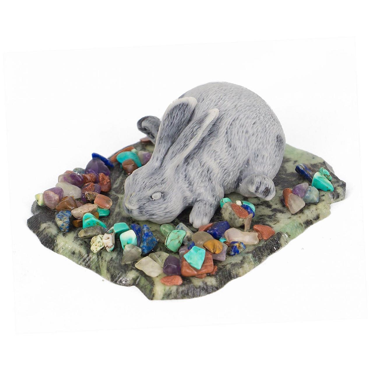 Сувенир "Кролик лежит" из мрамолита 117044 - фото 1 - id-p112494453