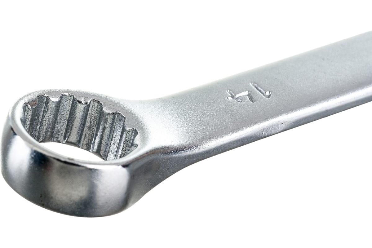 Ключ комбинированный, 14 мм, CrV, матовый хром// Stels - фото 3 - id-p112494850