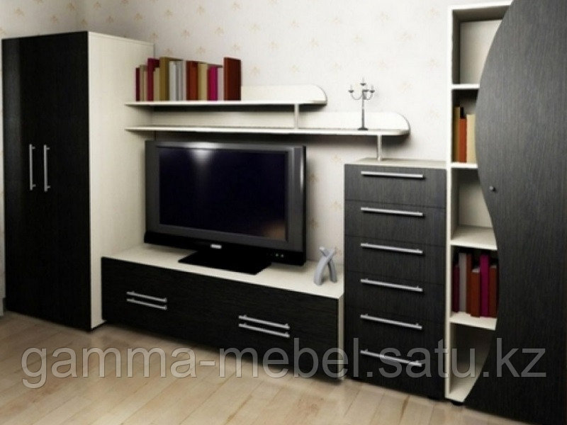 Мебельный рославль. Стенка в зал. Стенка горка в зал со шкафом. Стенка с комодом и шкафом. Стенка в гостиную с комодом и шкафом.