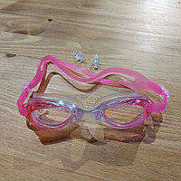 Очки для плавания "Antifog". Плавательные очки в бассейн. Unisex. Для купания. Розовые.