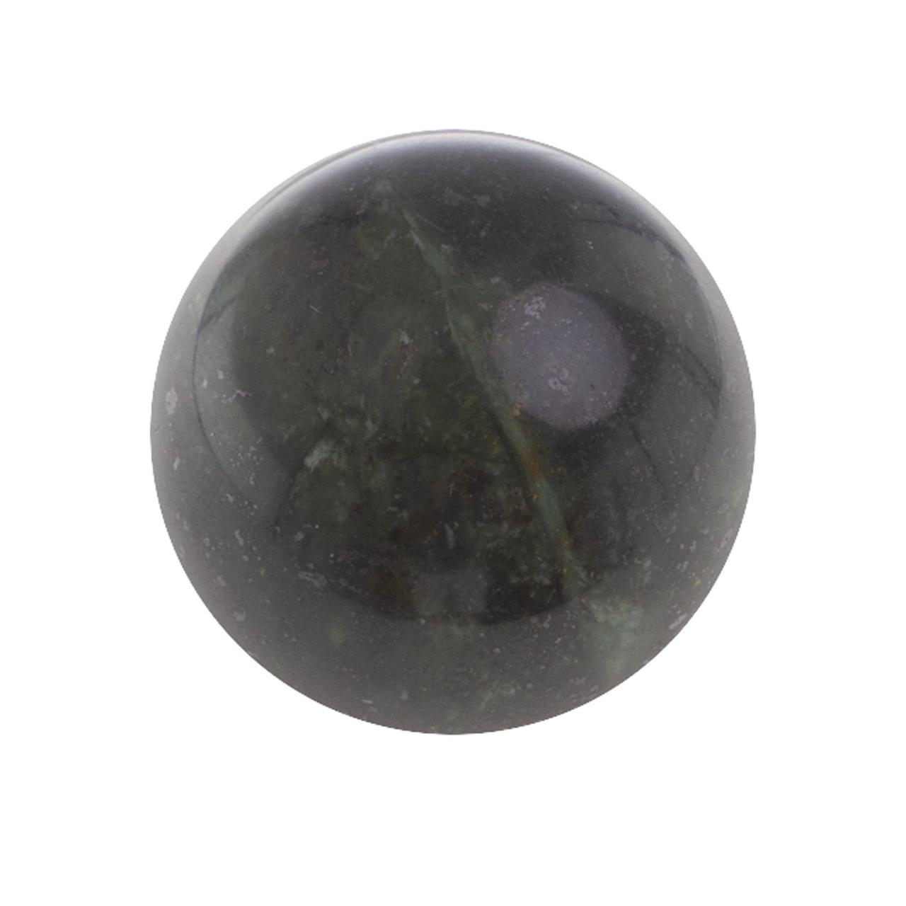 Шар из нефрита 3,5 см / шарик нефритовый / шар для медитаций / каменный шар / сувенир из камня - фото 1 - id-p101622066