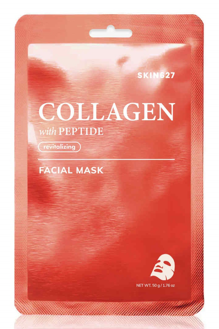 Маска тканевая для лица SKIN627 COLLAGEN with PEPTIDE SHEET MASK Коллаген и Пептид