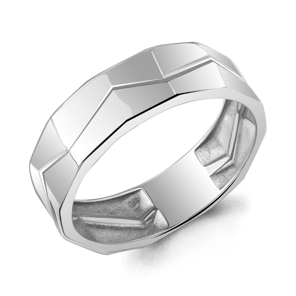 Кольцо из серебра Aquamarine 54862.5 покрыто родием