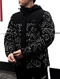 Мужская куртка Adidas 5361, черная, фото 3