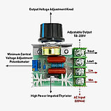 Регулятор напряжения, освещения, нагрева, частоты вращения двигателя, 220 В, 2000 Вт, фото 3