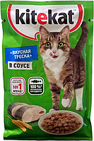 Корм Kitekat кусочки в соусе треска 85 г 1 шт