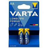Батарейка, VARTA, LR6 Longlife Power High Energy, AA, 1.5 V, 2 шт., Блистер