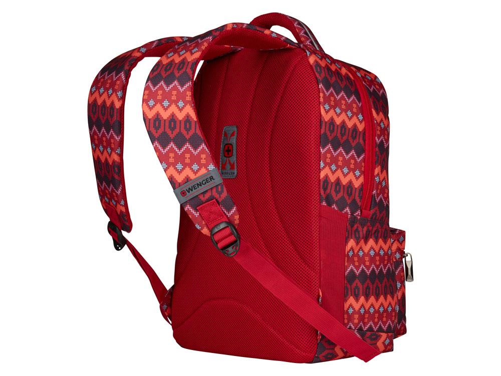 Рюкзак WENGER 16'', красный с рисунком, полиэстер, 36 x 25 x 45 см, 22 л - фото 4 - id-p112497426