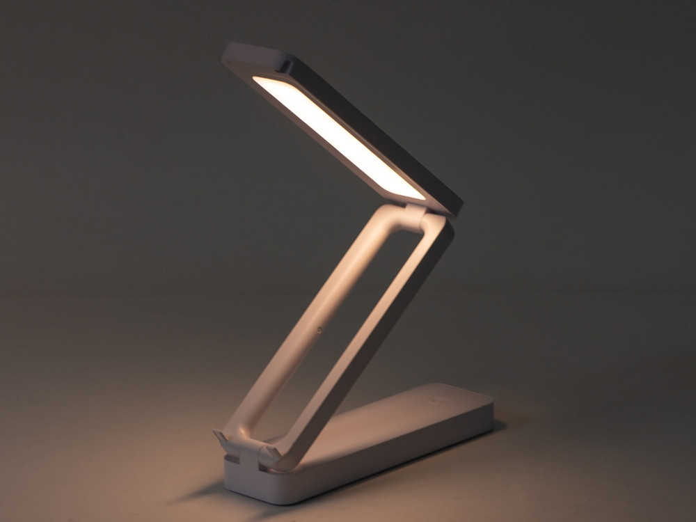 Складывающаяся LED лампа с беспроводной зарядкой Lightfold, белый - фото 4 - id-p112497430