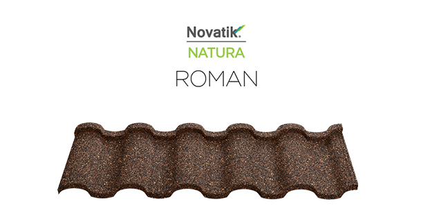 Композитная черепица Novatik Natura Roman Brown Earth - фото 2 - id-p110545246
