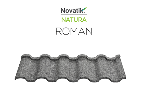 Композитная черепица Novatik Natura Roman Graphite Grey - фото 2 - id-p110987720