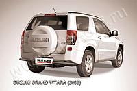 Защита заднего бампера d57 волна черная Slitkoff для Suzuki Grand Vitara 3 doors (2008-2012)