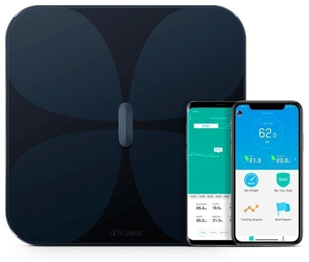 Весы диагностические Xiaomi Yunmai Pro M1806 black - фото 1 - id-p112511768
