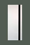 Межкомнатная остекленная дверь «Тоскана» белый софт, черное стекло, фото 2