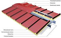 Сэндвич-панель кровельная (трехслойная) 25 кг/м3 250х1000 мм