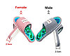 Массажные тапочки с турмалином и магнитами для ног Шиатсу (размер 32-36), фото 3