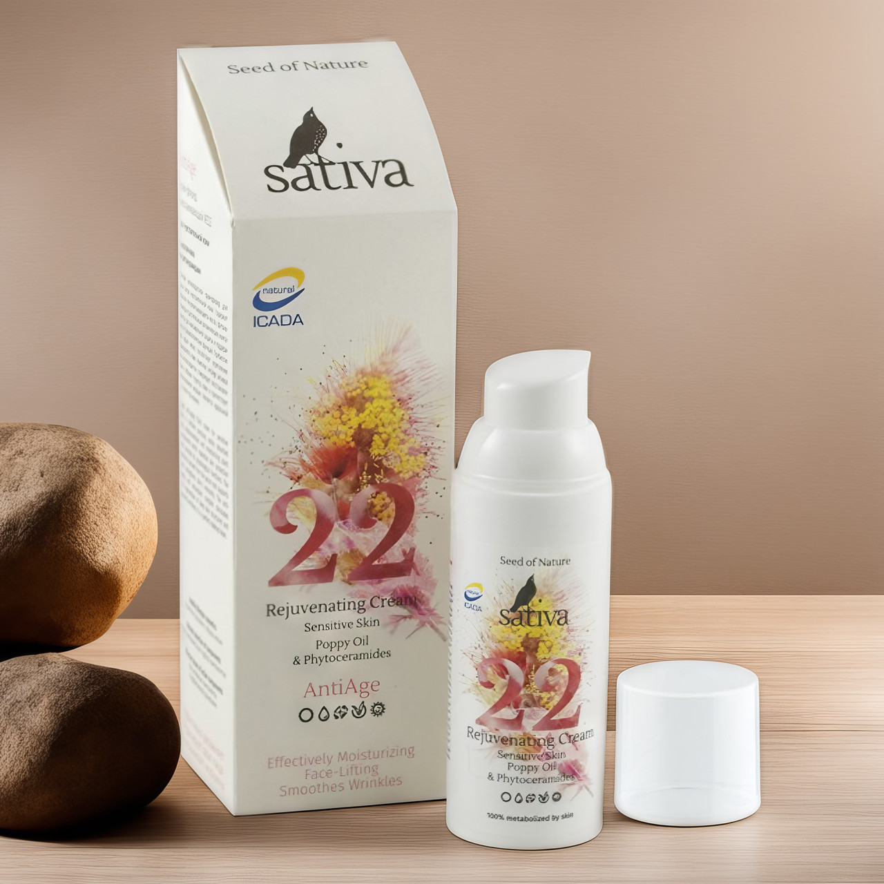 Крем-флюид омолаживающий Sativa №22 для чувствительной кожи