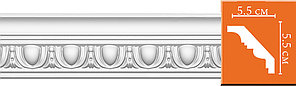 Плинтус потолочный с рисунком Decomaster 95613F (55x55x2400 мм)