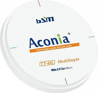 Диск диоксида циркония Chengdu Besmile Biotechnology Aconia, TT ML, оттенок B4, 98x14