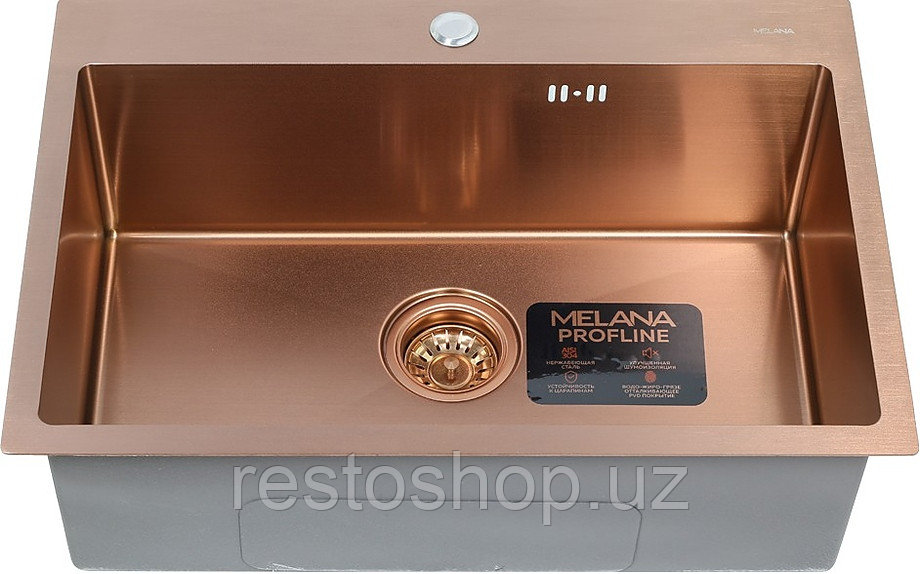 Кухонная мойка MELANA 6545 ProfLine D6545HC бронза - фото 1 - id-p112322043