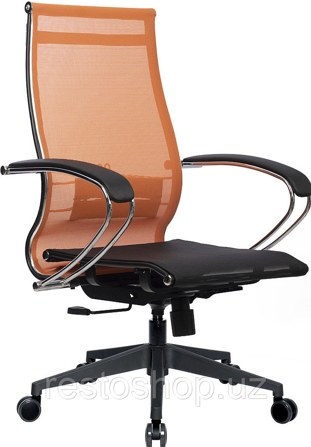 Кресло без основания Метта Комплект 9 черно-оранжевое - фото 1 - id-p112355047