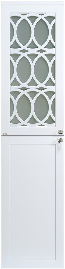 Шкаф-пенал Misty Тондо-40 40х165 см, подвесной, левый, белый - фото 1 - id-p112298615