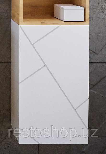 Шкаф подвесной БРИКЛАЕР Кристалл 60 35,2х60 белый - фото 1 - id-p112353070