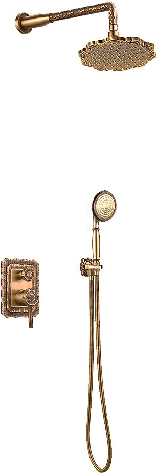 Комплект душевой Bronze de Luxe Windsor 10138F верхний душ из стены - фото 1 - id-p112312117