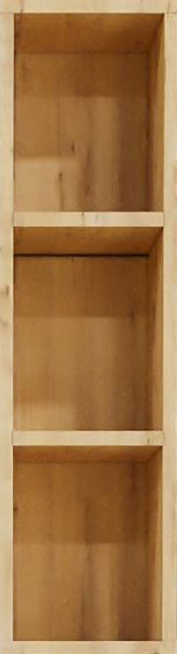 Шкаф подвесной БРИКЛАЕР Кристалл 20 20х70 открытый, дуб бунратти - фото 1 - id-p112355202