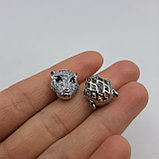 Бусина Барс с фианитами, 12х11х8мм, фото 2