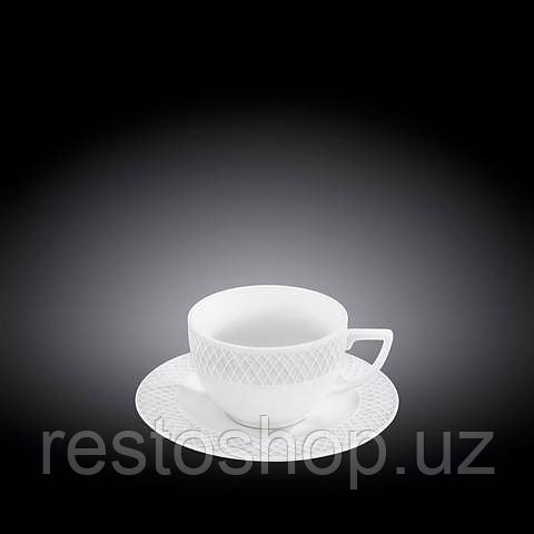 Чашка для капучино с блюдцем Wilmax WL-880106-JV / AB - фото 1 - id-p112317933
