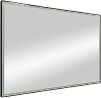 Зеркало Art&Max Arezzo AM-Are-1200-800-DS-FC-H-Nero 120х80 см, с подсветкой и функцией антизапотевания