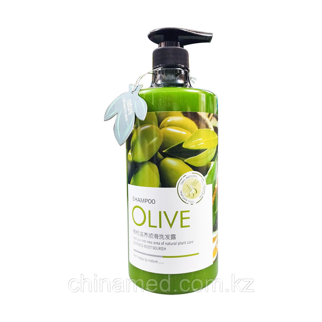 Шампунь для волос с маслом оливы и растительными пептидами Ganlan Ziyang Shunhua Xifalu