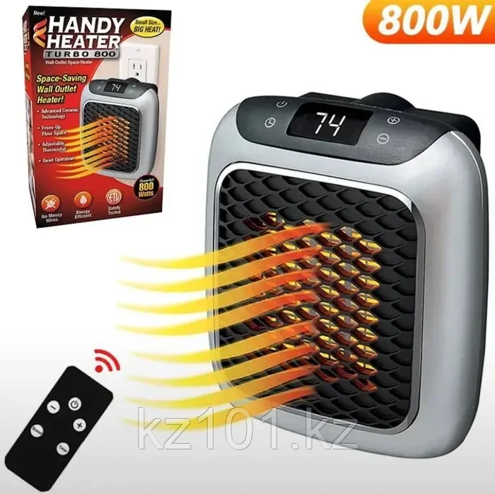 Портативный электрический обогреватель Heater Turbo (800 Вт) - фото 2 - id-p112524711