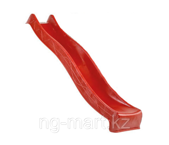 Скат для горки длина 2,900м высота 1,5м пластик TSURI красный - фото 1 - id-p112404135
